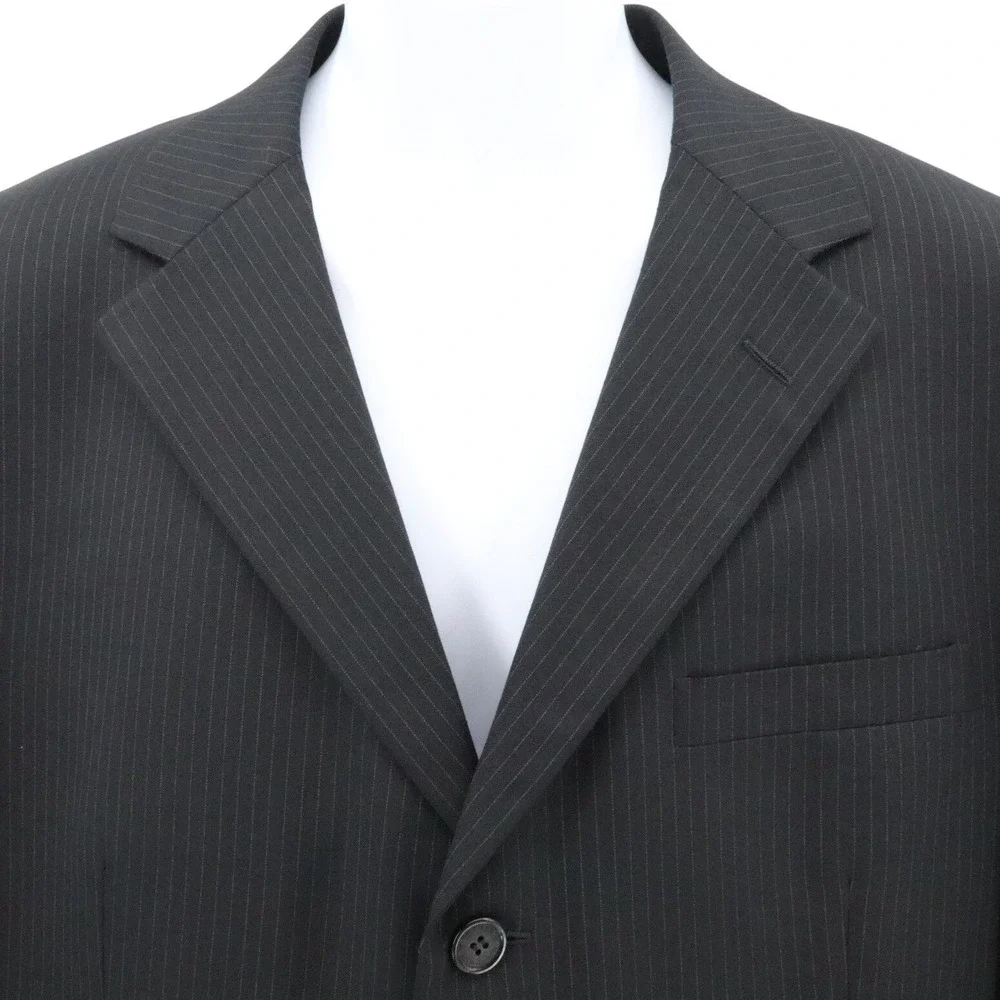 Vintage Versace Classic Pinstripe 100% Wool 3 Button Blazer Jacket IT 52 US 42